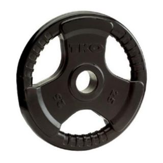 TKO Tri Grip Olympic Weight Plate 2.5 Lbs, Rubber Coated