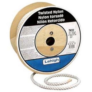 Lehigh Group . 50inch X 300ft. White Nylon Twisted Rope TN230   Pack of 300