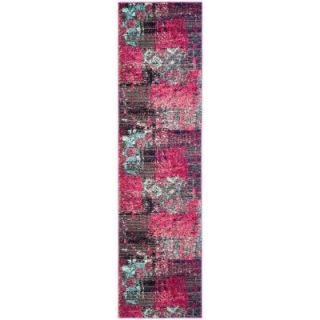 Safavieh Monaco Pink/Multi 2 ft. 2 in. x 8 ft. Runner MNC210D 28