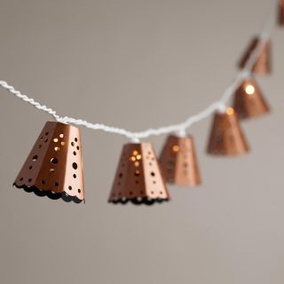 Copper Bell 10 Bulb String Lights