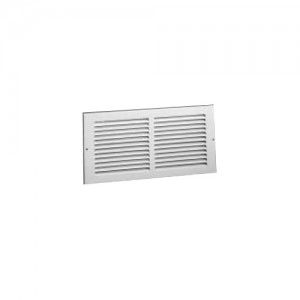 Hart & Cooley 672 30x16 W Air Return Grille, 30" W x 16" H, 672 Steel Return Grille for Sidewall/Ceiling   White (043377)