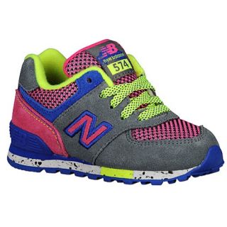 New Balance 574   Girls Toddler   Running   Shoes   Grey/Pink/Grey