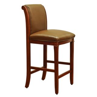 Villa Faux Leather Red Counter Stools (Set of 2)