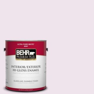 BEHR Premium Plus 1 gal. #670C 1 November Pink Hi Gloss Enamel Interior/Exterior Paint 805001