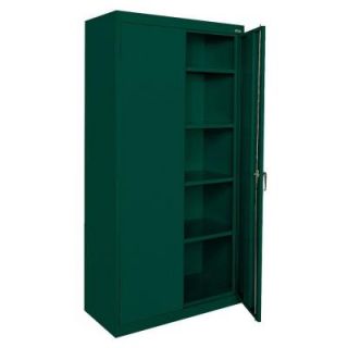 Sandusky Classic Series 72 in. H x 36 in. W x 18 in. D Storage Cabinet with Adjustable Shelves in Forest Green CA41361872 08
