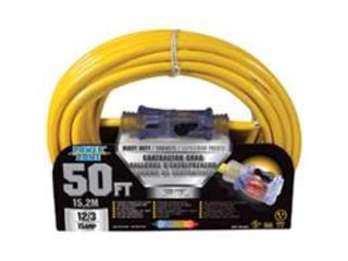 Cord Ext 12Awg 3C 50Ft 15A Yel POWER ZONE Extension Cords ORP511830 054732808762