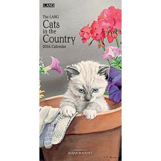 2016 LANG Cats In The Country 7.75x15.5 Vertical Wall Calendar (1079115)