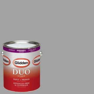 Glidden DUO 1 gal. #HDGCN63 Granite Grey Eggshell Latex Interior Paint with Primer HDGCN63 01E
