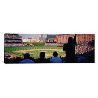 iCanvas Panoramic Camden Yards Baseball Game Baltimore, Maryland Photographic Print on Canvas