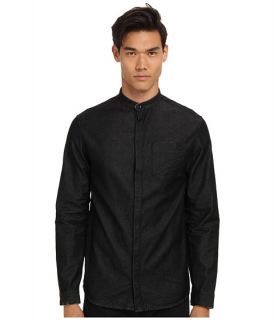 Pierre Balmain Mandarin Collar Shirt Black