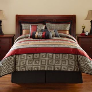 Mainstays Preston 7 Piece Bedding Comforter Set