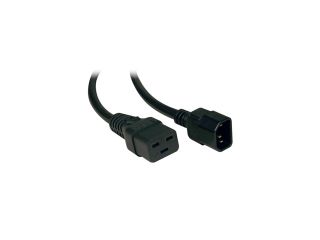 Tripp Lite Model P047 006 6 ft. IEC 320 C19 to IEC 320 C14 14AWG Heavy Duty Power Cable