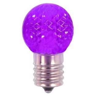 Pack of 25 LED G30 Purple Replacement Christmas Light Bulbs