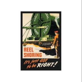 General Cable   Reel Shoring Print (Unframed Paper Poster Giclee 20x29)