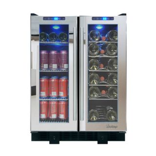 Vinotemp Mirrored 36 Bottle Single Zone Built In Wine Refrigerator