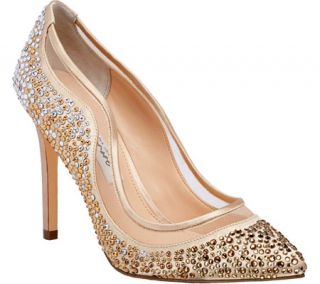 Womens Nina Ryoko Pump   Royal Gold Jolie Satin/Mesh