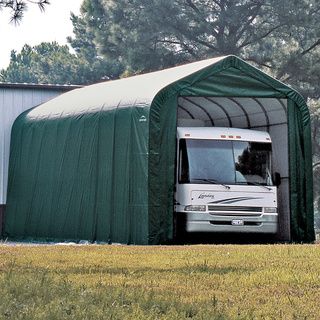 ShelterLogic Green Automotive/ Boat Peak Style Outdoor Garage Storage