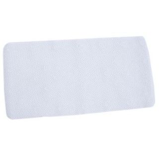 SlipX Solutions 17 in. x 36 in. Soft Touch Bath Mat in White 05800 1