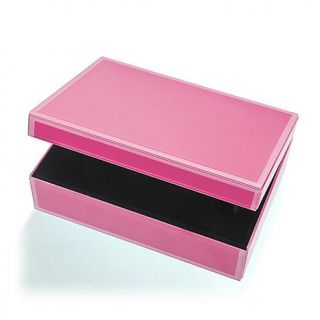 Pink Glass Jewelry Box   Large   7826126