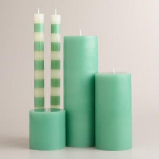 Blue 3x9 Unscented Pillar Candle