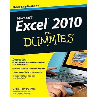 Excel 2010 For Dummies Greg Harvey Paperback