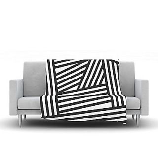 KESS InHouse Stripes by Louise Machado Fleece Throw Blanket; 80 H x 60 W x 1 D
