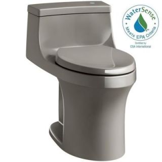 KOHLER San Souci Touchless Comfort Height 1 piece 1.28 GPF Single Flush Elongated Toilet with AquaPiston Flush in Cashmere K 4000 K4