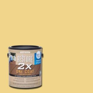 Rust Oleum Restore 1 gal. 2X Maize Solid Deck Stain with NeverWet 291393