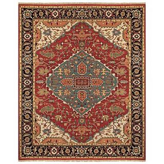 Feizy Ihrin Pure Wool Pile Traditional Rug, 56 x 86, Red/Black