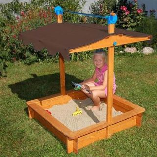 Exaco Felix Sandbox with Adjustable Roof   Orange