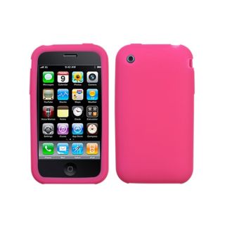 INSTEN Solid Hot Pink Skin Phone Case Cover for Apple® iPhone 3GS/ 3G