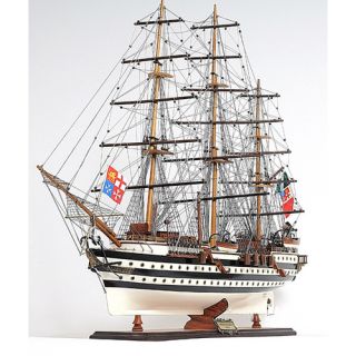 Amerigo Vespucci Painted Model Ship by Old Modern Handicrafts