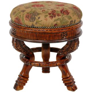 Oriental Furniture Queen Anne Tuffet Stool
