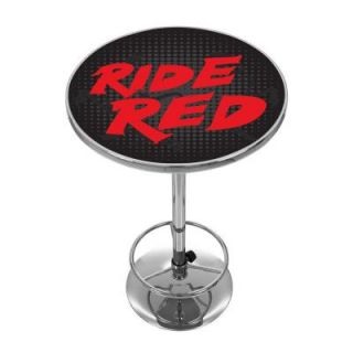 American Honda Motor Co. 42 in. H Honda Ride Red Pub Table in Chrome HON2000 RR