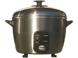 Sunpentown SC 887 Stainless Steel 6 cup Rice Cooker / Steamer