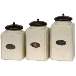 piece Ivory Ceramic Canister Set   16671059   Shopping