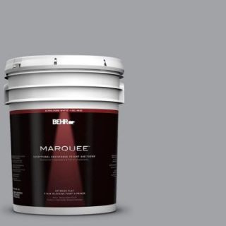 BEHR MARQUEE 5 gal. #N530 4 Power Gray Flat Exterior Paint 445405