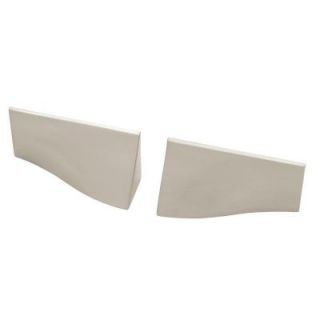Liberty Geometrics 1 1/4 in. (32mm) Satin Nickel Waterfall Left and Right Cabinet Pull Set (1 Pair) PN1256 SN C