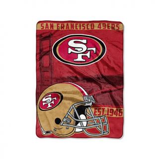 Officially Licensed NFL Ultra Soft Throw   60" x 80"   49ers   7763357