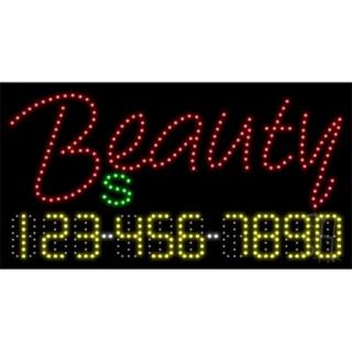 Sign Store L100 2101 Beauty Supply Animated LED Sign, 32 x 17 x 1 inch