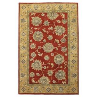 Kas Rugs Elegant Kashan Red/Gold 3 ft. 3 in. x 5 ft. 3 in. Area Rug DISCONTINUED KAS480633X53