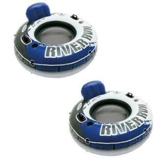 INTEX River Run I Inflatable Water Floating Tubes   2 Pack