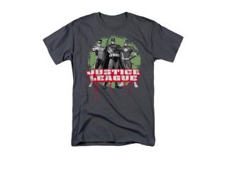 Justice League Trio Mens Short Sleeve Shirt