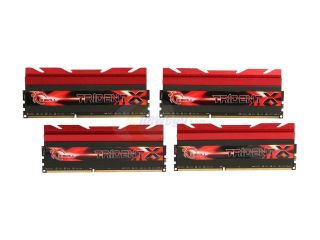 G.SKILL TridentX Series 16GB (4 x 4GB) 240 Pin DDR3 SDRAM DDR3 2400 (PC3 19200) Desktop Memory Model F3 2400C10Q 16GTX