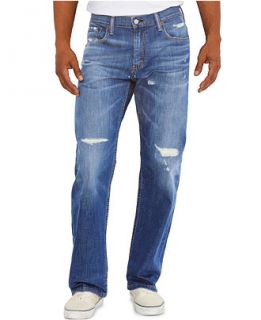 Levis® 569 Loose Fit Ripped Straight Leg Jeans, Record Skip Wash