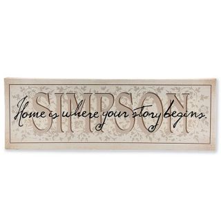 Personalized "Home is Where Your Story Begins" Canvas