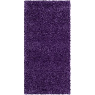 Sara Shag Dark Purple Area Rug