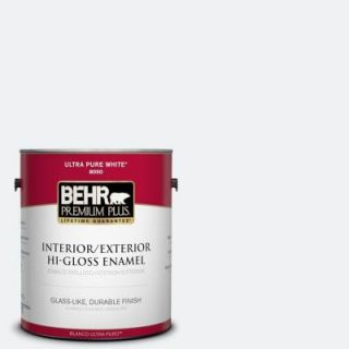 BEHR Premium Plus 1 gal. #610E 1 Windmill Wings Hi Gloss Enamel Interior/Exterior Paint 805001