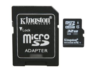 Kingston 4GB microSDHC Flash Card Model SDC4/4GB