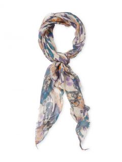 Kerry Mini Chinese Camouflage Square Scarf, 54" x 54" by Zadig & Voltaire
